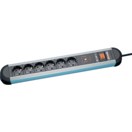 331.013, Outlet Strip, 6xF (CEE 7/3) / Protective Contact, 1.75 m, Bachmann