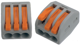 222-413, Клеммные гнездовые колодки 3P, Wago