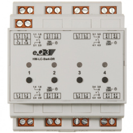 HM-LC-SW4-DR, Radio switch actuator 4-channel 868.3 MHz 87 x 72 x 65 mm, eQ-3