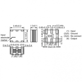 SFECF10M7GA00-R0, Resonator 2 contacts 10.7 MHz, Murata