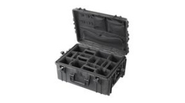 RND 600-00313, Watertight Case with Padded Dividers and Organizer, 53.38l, 594x473x270mm, Polyp, RND Lab