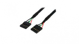 USBINT5PIN, USB IDC Motherboard Header Cable 500mm Black, StarTech.com