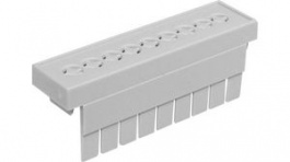 CNMB/3/TG508P, Terminal Guard 5.08mm Perforated Holes Size 3 52.8mm Polycarbonate Light Grey, CamdenBoss