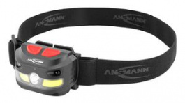 1600-0224, Headlamp, LED, Rechargeable, 250lm, 51m, IP54, Black, Ansmann
