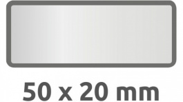 6922, Inventory Labels, 10 sheets/50 labels, 50 x 20 mm, Silver / Black, Zweckform