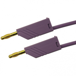 MLN 100/2.5 AU VIOLETT / VIOLE, Test lead diam. 4 mm violet 100 cm CAT I, SKS Kontakttechnik
