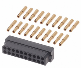 M80-8882005, Socket, dual-row, straight 2x10P, Harwin