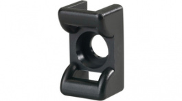 KR8G5 PA66HS BK 100 [100 шт], Screw fixing mount 25 mm x 14.5 mm Black, HellermannTyton