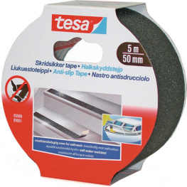 55588 50MM X 5 M BLACK, Anti slip tape black 50 mmx5 m, Tesa