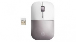4VY82AA#ABB, Wireless Mouse Z3700 2.4 GHz/USB Nano Receptor 1200dpi Pink/White, HP