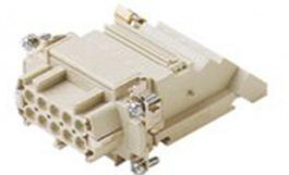 CTF 10 L, CT, 10 poles + earth, female insert, with female contacts, silver plated, ILME