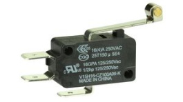 V15H16-CZ100A06-K, Микропереключатель; с рычагом (с роликом); SPDT; 16A/250ВAC, Honeywell