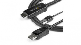 HD2DPMM2M, USB Powered Video Cable, HDMI Plug - DisplayPort Plug, 3840 x 2160, 2m, StarTech.com