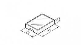 AT4117D, Switch Cap 12 mm 17 mm 3 mm, NKK Switches (NIKKAI, Nihon)