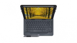 920-008341, Universal Bluetooth Keyboard Folio for iPadOS, Android and Windows OS, UK (QWERTY), Logitech