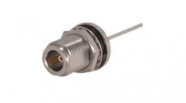 24 N-50-3-14/133 NE, RF Connector, N-Type, Brass, Socket, Straight, 50Ohm, Soldering Terminal, Huber+Suhner