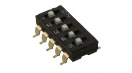 A6S-5104-H, Переключатель: DIP-SWITCH; Кол-во секций:5; ON-OFF; 0,025A/24ВDC, Omron