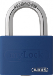 T65AL/40 BLUE, Padlock 40 mm, ABUS