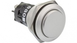 82-6562.1000, Pushbutton Switch 22.3mm Stainless Steel 240 VAC 3 A 1 Change-Over (CO), EAO