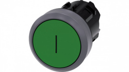 3SU1030-0AB40-0AC0, SIRIUS ACT Push-Button front element Metal, matte, green, Siemens