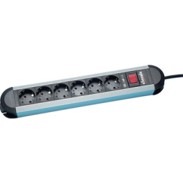 330.072, Outlet Strip, 9xF (CEE 7/3) / Protective Contact, 1.75 m, Bachmann