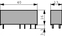 4-1415053-1 (SR4M4024), Реле: электромагнитное; 3PST-NO + SPST-NC; Uобмотки: 24ВDC; 8А, Schrack / TE