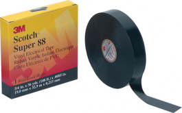 Black insulating tape, 19mmx20m, Black insulating Tape, 19mmx20m Black 19 mmx20 m, 3M