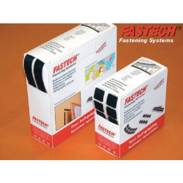 B20-SKL999925 [25 шт], Self-adhesive hook-and-loop fasteners black 25 m x20 mm, Fastech