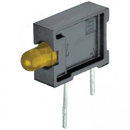 0035.7024, LED; в корпусе; желтый; 3мм; Кол-во диод: 1; 30мА; Линза: желтая; 60°, Schurter