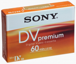 DVM60PR, miniDV Tape Premium 60 min, Sony