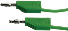 LK410-X 025CM GREEN, Test lead diam. 4 mm Green 25 cm 1 mm2 CAT I, Staubli (former Multi-Contact )