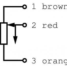 LWH-0225, Датчик смещения/хода 225 mm 5 k&Omega;, NOVOTECHNIK