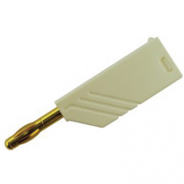 LAS N WS AU WHITE, Plug diam. 4 mm white, SKS Kontakttechnik