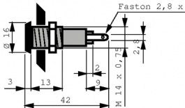 SMBD14124, LED Indicator yellow 20...28 VDC, SIGNAL-CONSTRUCT