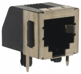 5555154-2, Гнездо; RJ11; PIN: 4; Кат: 3; экранированный,со стопором панели, TE Connectivity