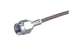 11 SMA-50-2-56/199 NE, RF Connector, SMA, Stainless Steel, Plug, Straight, 50Ohm, Solder Terminal, Crimp Terminal, Huber+Suhner