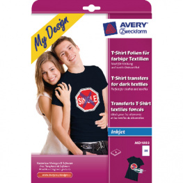 MD1003, T-Shirt Transfer for dark textiles, 4 sheets, Zweckform