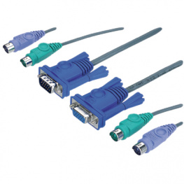 2L-1010P/C, Комбинированный KVM-кабель VGA – PS/2 10 m, Aten