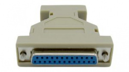 RND 205-00943, AT Modem Adapter, D-Sub 25-Pin Socket to D-Sub 9-Pin Plug, Ivory, RND Connect