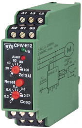 CPW-E12-2,5A, Cos-phi monitoring relay, Metz Connect