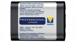 2CR5, Photo battery Lithium 6 V 1600 mAh, Varta