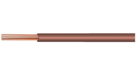 YV 1,0 MMdiam. BROWN [100 м], Hook-up wire PVC 0.79 mm2 Brown, Kabeltronik