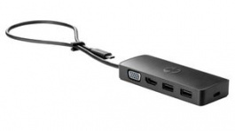7PJ38AA, USB-C Travel Hub G2 USB-C - HDMI/VGA/2x USB 3.0, HP