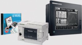 FX3GE + GT1450, Starter Kit Mitsubishi FX3GE + GT1450, Mitsubishi