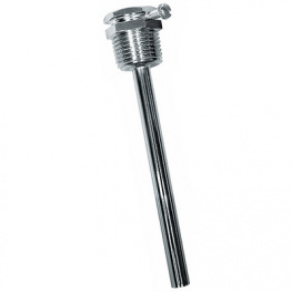 THR-MS-08/150, Immersion sleeve made of brass, nickel-plated THR-MS-08/150 Brass THERMASGARD, S+S Regeltechnik