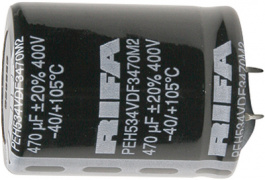 PEH534VCF3330M2, Aluminium Electrolytic Capacitor 330 uF 400 VDC, Kemet