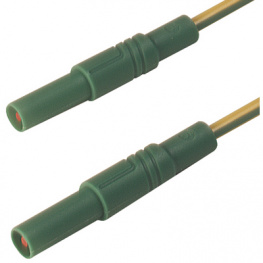 MLS GG 25/2.5 GELB/GRUN, YELLO, Safety test lead diam. 4 mm Yellow / Green 25 cm 2.5 mm2 CAT, SKS Kontakttechnik