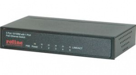 21.13.1190, PoE Switch Desktop Fast Ethernet 1x PoE, 5x 10/100, Roline