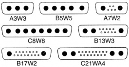 L717TW A3W3P, Straight male D-Sub connector, Amphenol