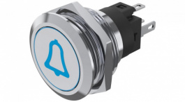 82-6151.1A24.B005, Illuminated Pushbutton, Blue, 1CO, IP65/IP67, Momentary Function, EAO